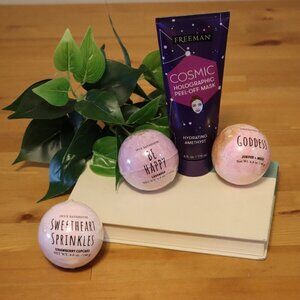 At-Home Spa Day Gift Set For Yourself or a Friend - Bathbomb, face mask, book